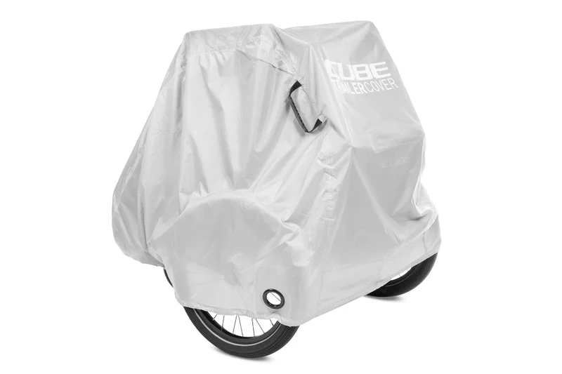 Cube folding garage for bicycle trailers