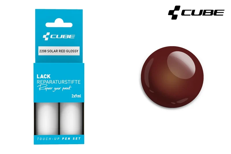 Cube touch-up pen set SOLAR RED glossy 2208