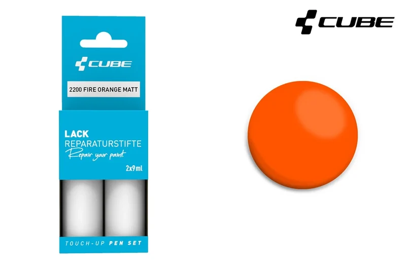 Cube touch-up pen set FIRE ORANGE matt 2200