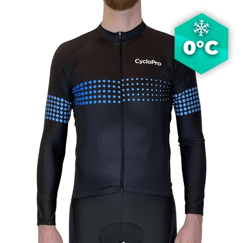 Lungo ciclismo maglia blu - inverno - Liberty+
