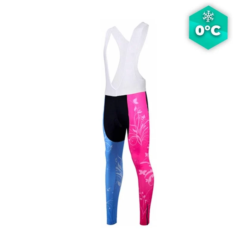 Pantyhose ciclistica di fiori da donna - inverno