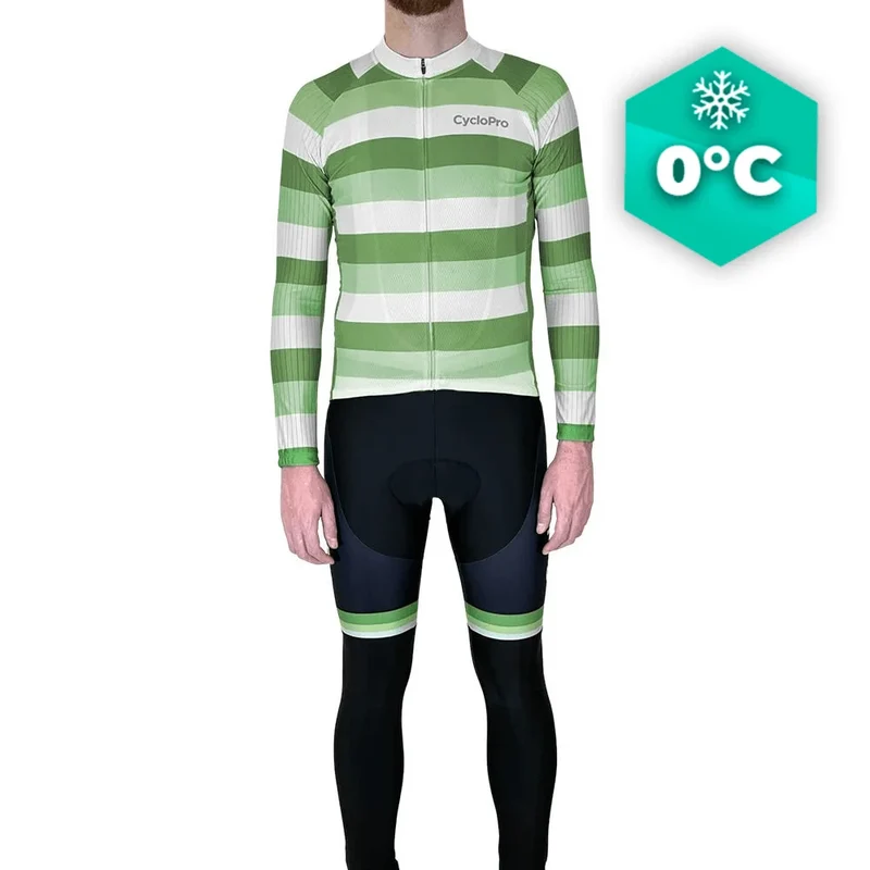 Green Winter Cycling Outfit - Evasione+
