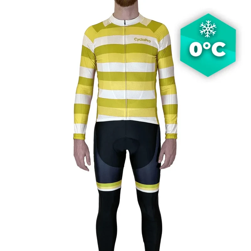 Outfit di ciclismo invernale giallo - Evasione+