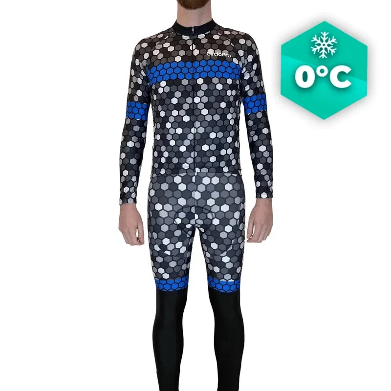 Outfit di ciclismo invernale blu - Atmosfera+