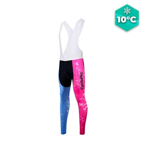 Collant ciclistico di fiori da donna - autunno