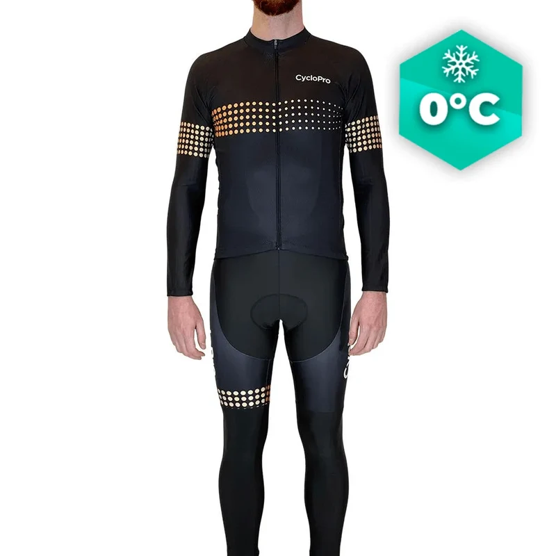 Outfit per ciclismo invernale arancione - Liberty+