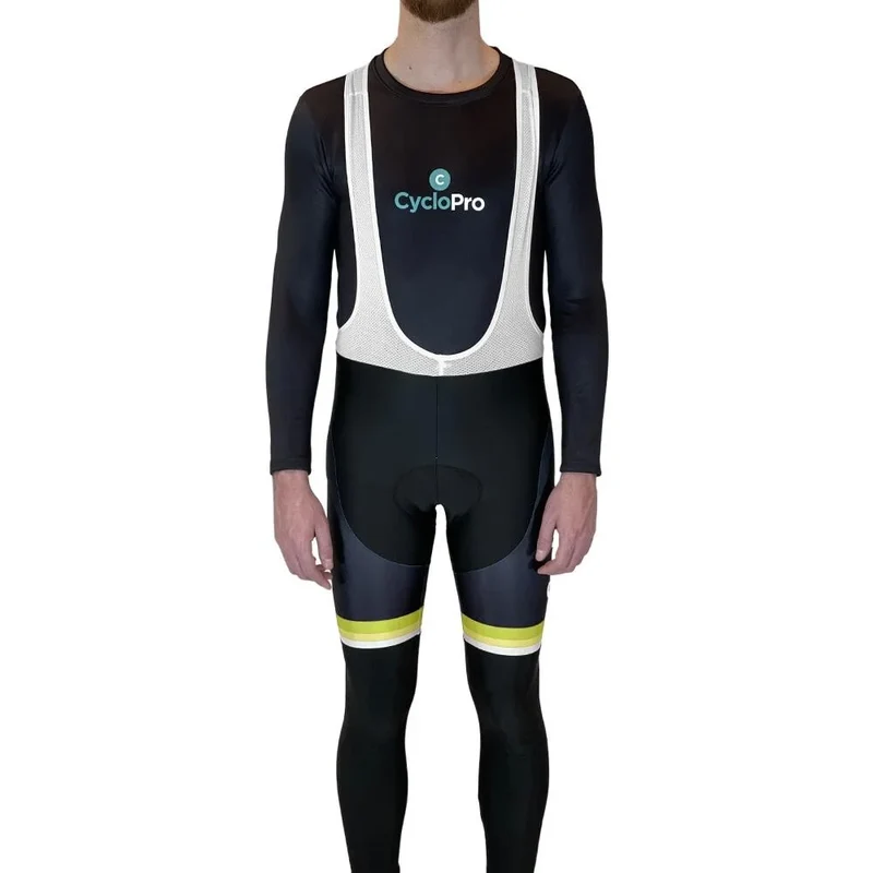 Collant da ciclismo giallo fuga+ - autunno - uomo