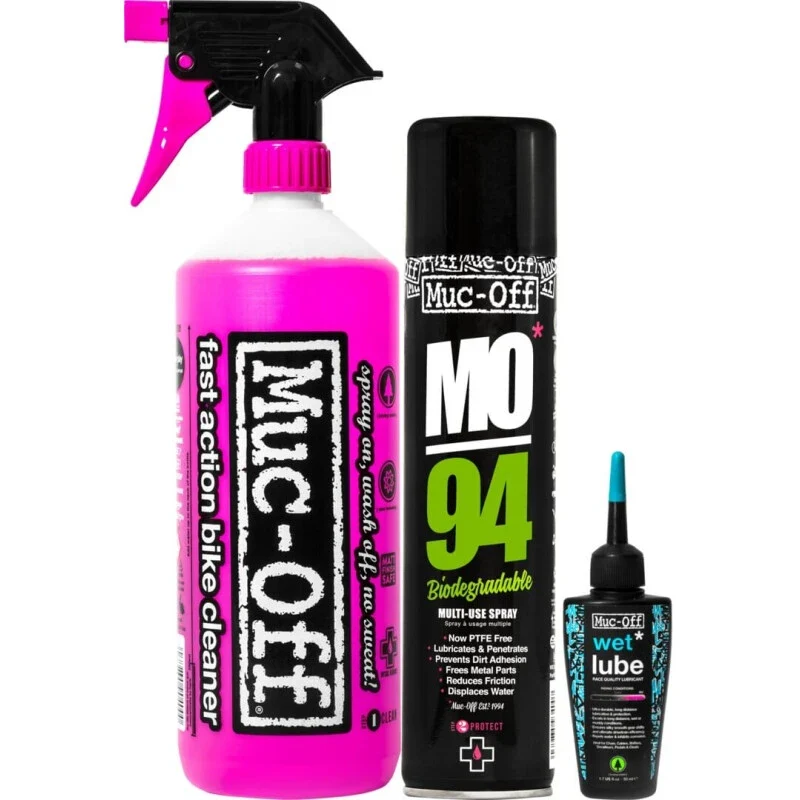 Muc Off Cleaning, Care & Lubrication Set (Wet)