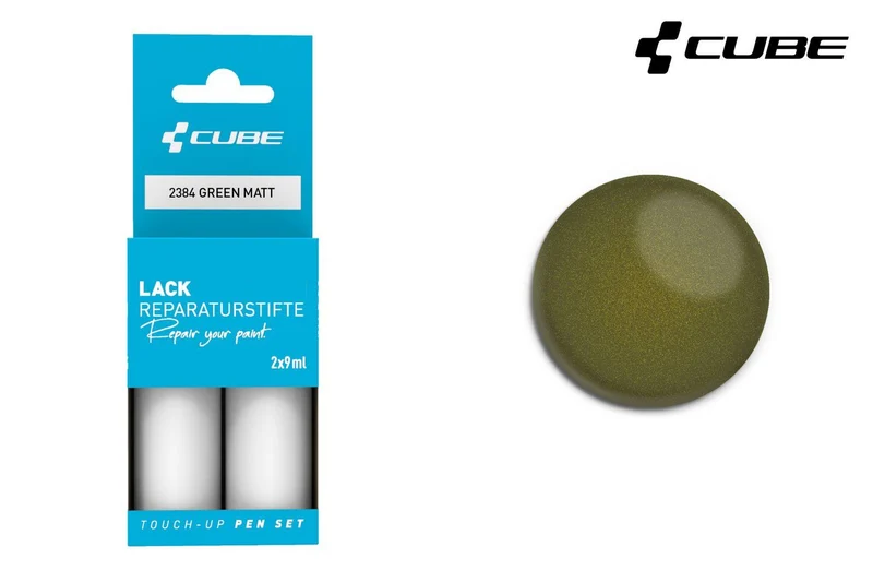 Cube touch-up pen set GREEN matt 2384