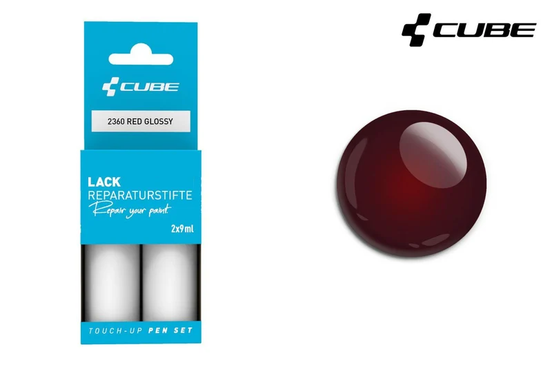 Cube touch-up pen set RED glossy 2360