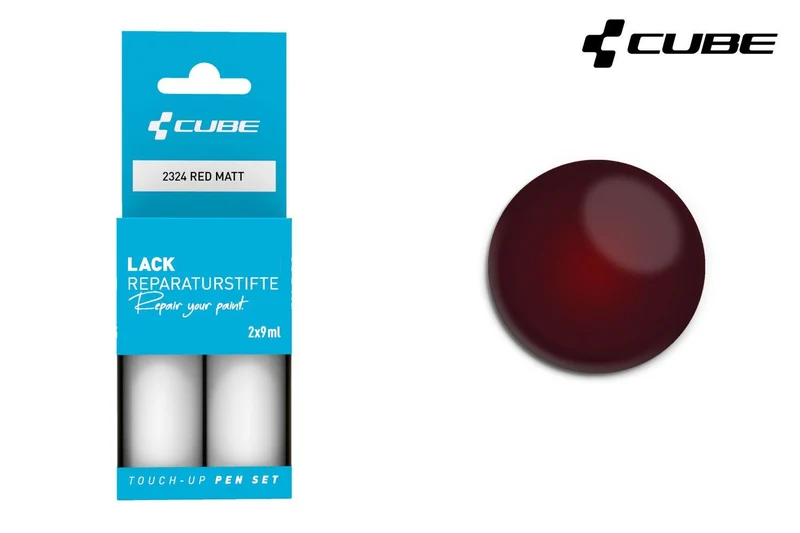 Cube touch-up pen set RED matt 2324