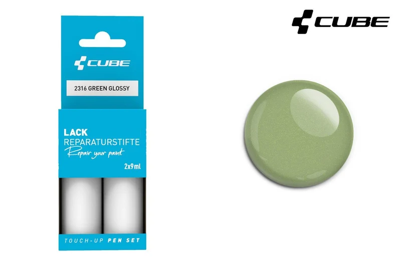 Cube touch-up pen set GREEN glossy 2316