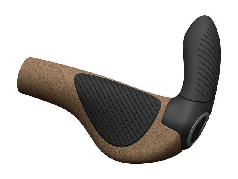 Ergon GP3-S Evo Bio Cork handlebar grips with cork bar ends, size L