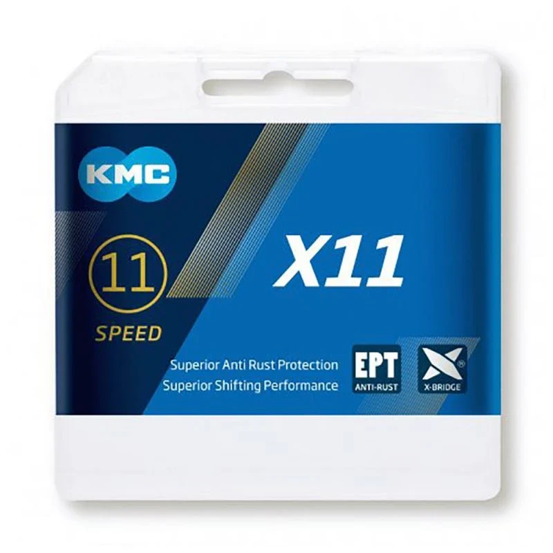 KMC chain X11 EPT 11-speed 118 links. 1/2"x11/128"