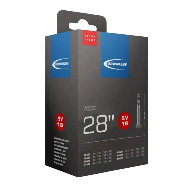 Schwalbe bicycle tube SV18 28" (extralight)