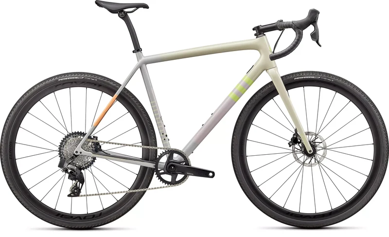 Specialized Crux Expert Gloss White Speckled/Dove Grey/Papaya/Clay/Lime