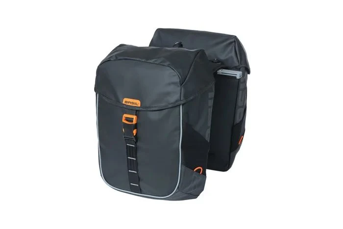 BASIL double pannier Miles Tarpaulin MIK attachment