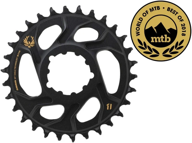 SRAM chainring X-Sync Eagle Eagle 32T, direct mount, aluminum, black, 12-speed, 6mm offset