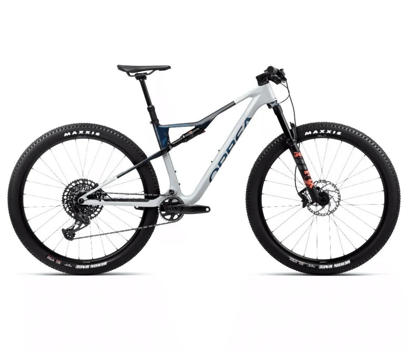 Orbea OIZ M21 Halo Silver-Blue Carbon View
