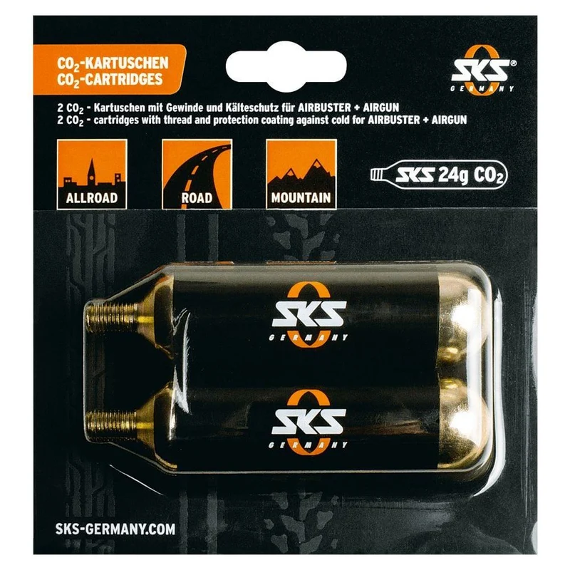 SKS Co2 cartridge set 24G with thread