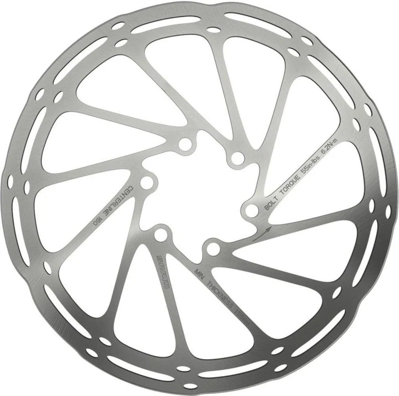SRAM brake disc Centerline Rounded 200mm, one-piece, 6-hole rounded profile