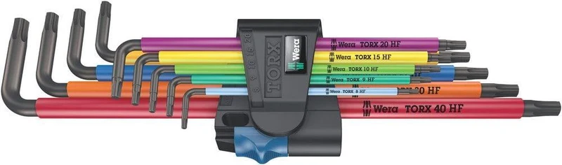 Wera 967/9 TX XL Multicolor HF 1 L-key set with holding function, long, 9 pieces