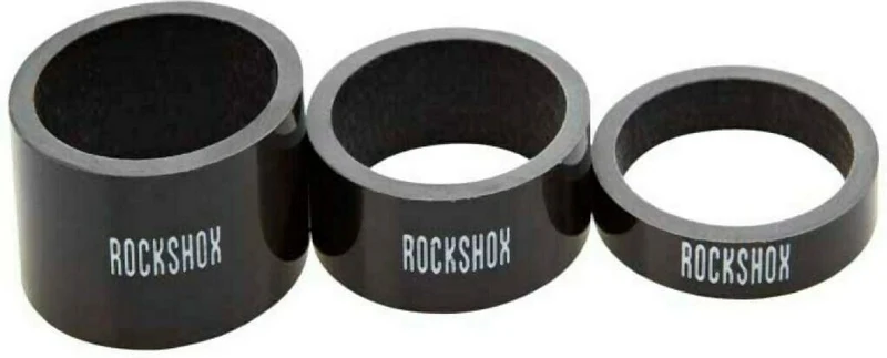 RockShox spacer set carbon black 1 1/8, 5/10/15mm
