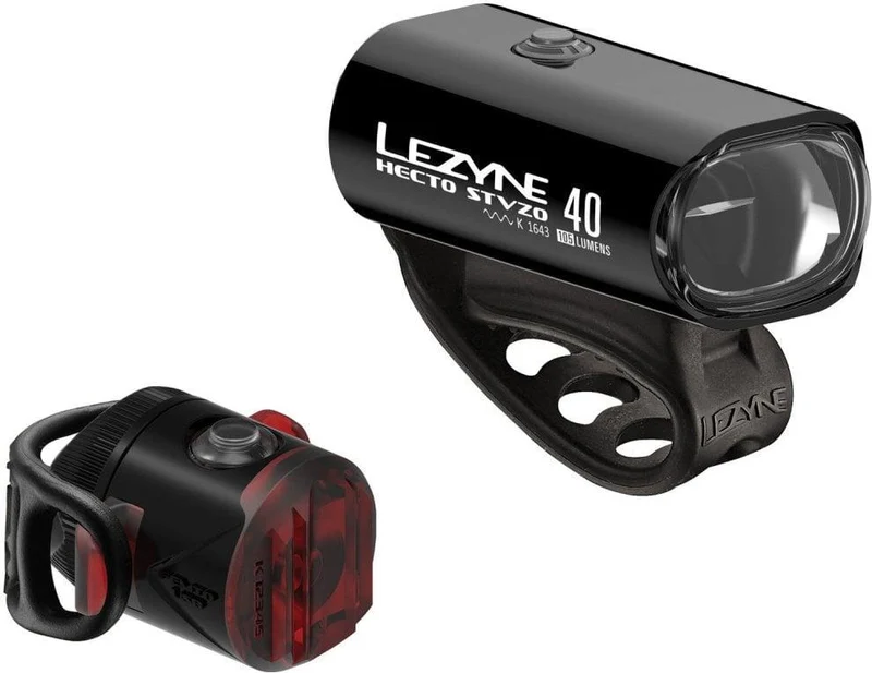 Lezyne LED bicycle lighting set Hecto Drive 40 + Femto StVZO
