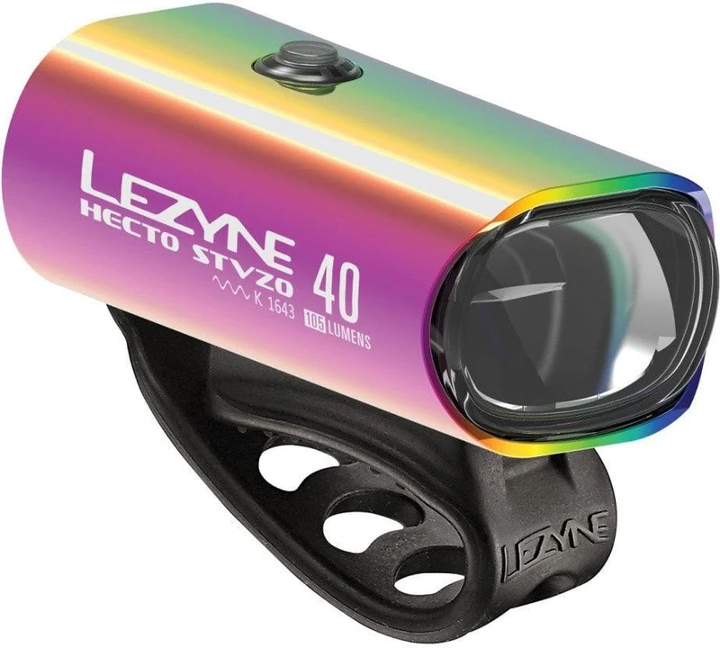 Lezyne LED bicycle lighting Hecto Drive 40 StVZO front light neo metallic