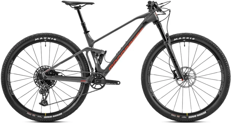 Mondraker F-Podium Carbon DC Gloss Nimbus Gray / Matte Carbon / Flame Red