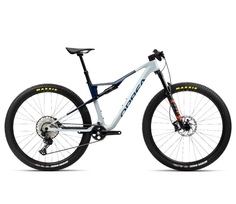 Orbea OIZ M30 Halo Silver-Blue Carbon View